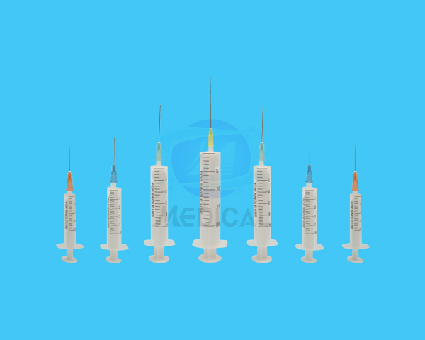 Disposable sterile syringe 2-parts